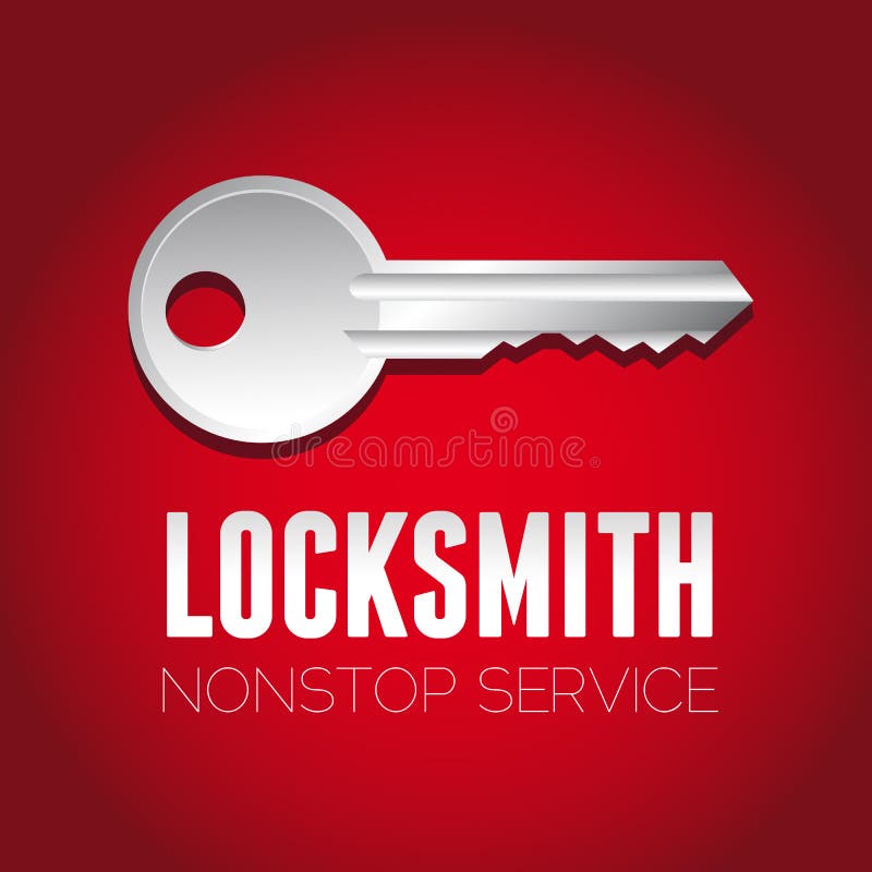 Tjänste- Locksmithnonstop vektor illustrationer Tjänste- Locksmithnonstop vektor illustrationer