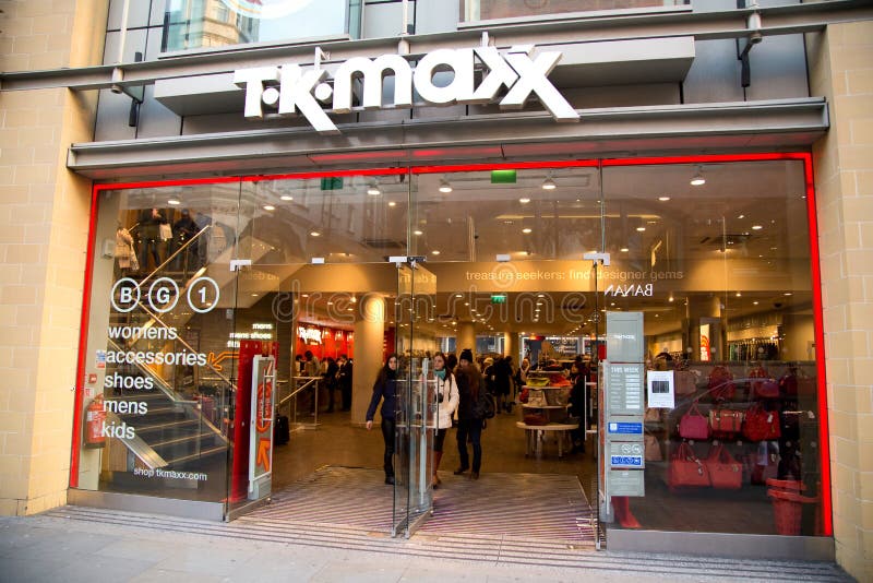 TK Maxx Clothing Store Beautiful Entrance Stuttgart Main Street Imagen editorial Imagen de