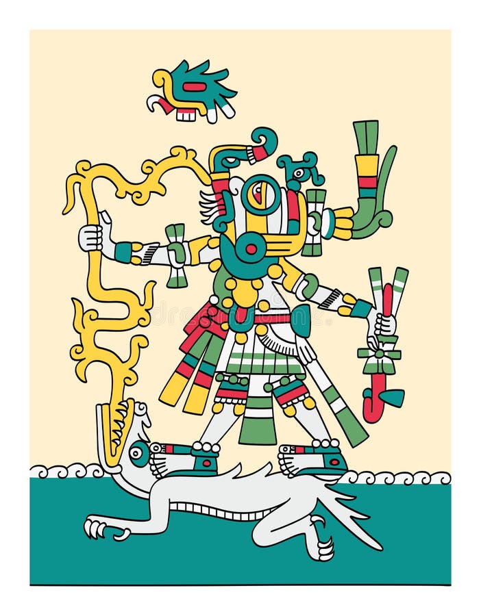 Tlaloc, Aztec god of the rain, earthly fertility and water