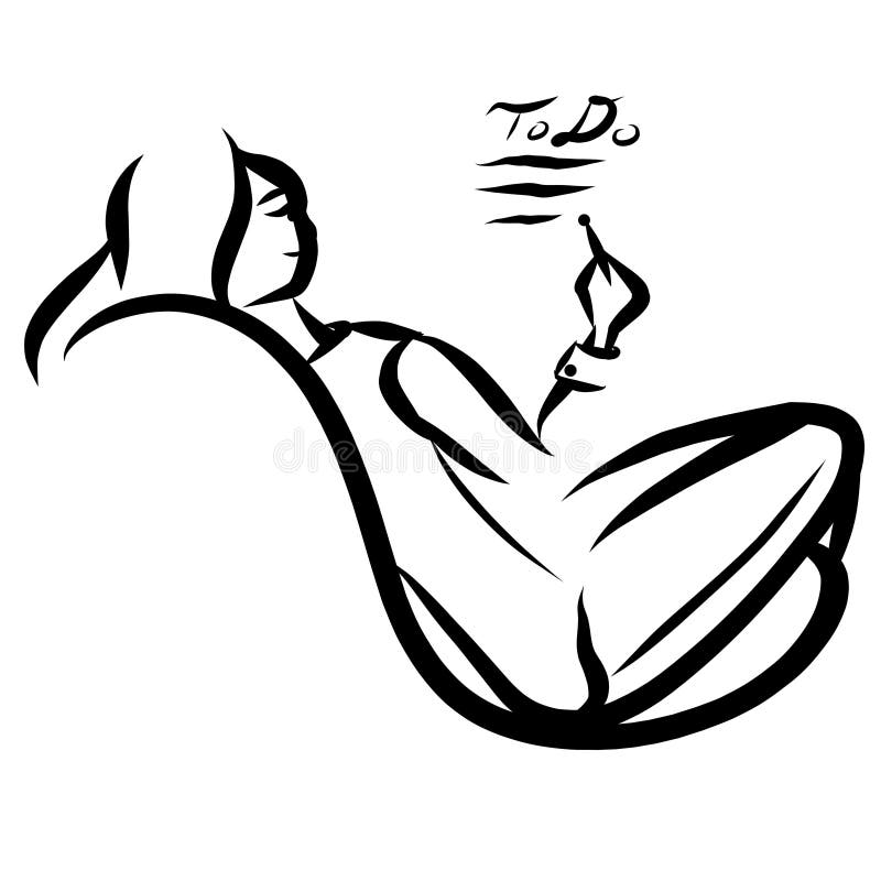 To Do on a Chair royalty free illustration To Do on a Chair royalty free illustration
