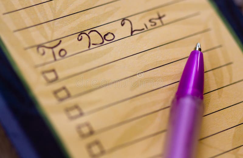 To Do List royalty free stock photo
