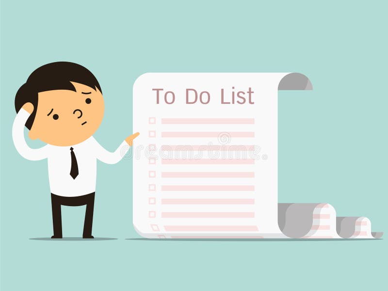 To do list businessman