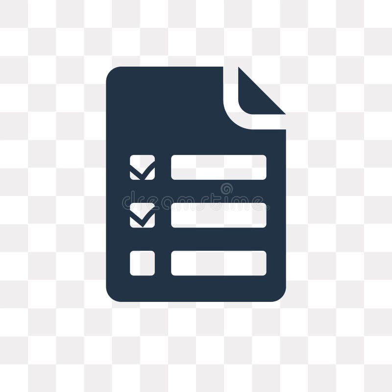 To Do List vector icon isolated on transparent background, To Do royalty free illustration To Do List vector icon isolated on transparent background, To Do royalty free illustration