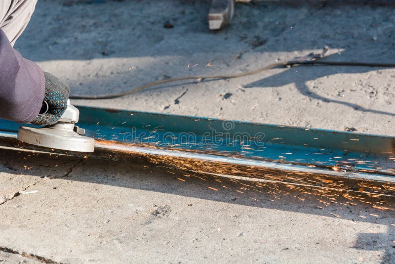 To Process Metal. To Grind Metal. To Cut Metal Stock Image Image of