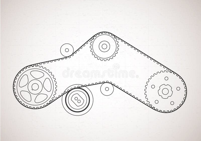Belt drive vector icon stock vector. Illustration of solid 117283686