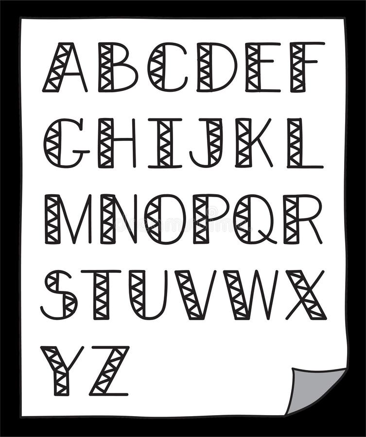 cool font styles alphabet