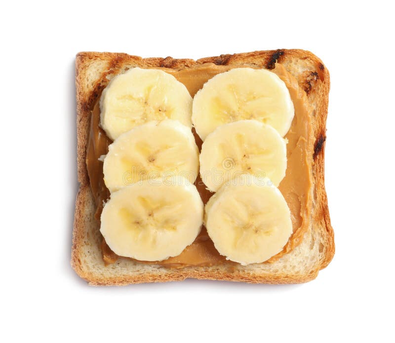 Toast Bread With Tasty Peanut Butter And Banana Slices Stock Image Image Of Isolated Slices Toast Bread With Tasty Peanut Butter And Banana Slices Stock Image Image Of Isolated Slices