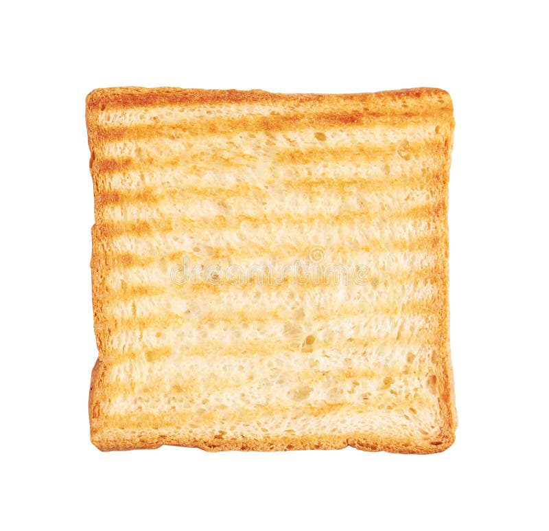 Toast isolated on white