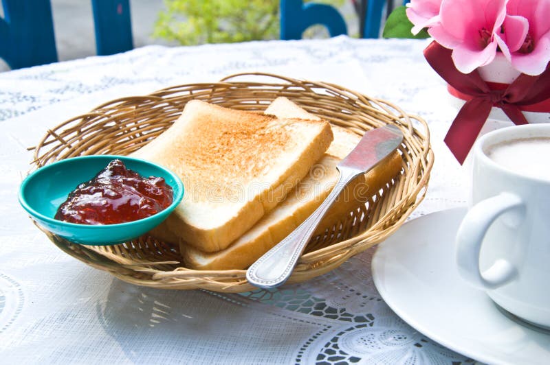 Good Morning Toast stock image. Image of food, juice 23892949