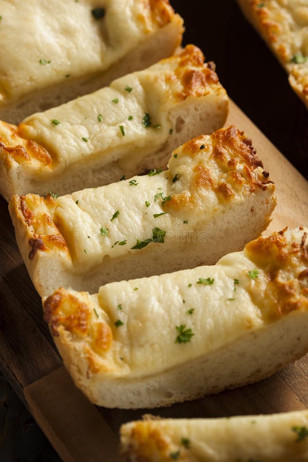 Toasted Cheese and Garlic Bread Stock Photo Image of appetizer