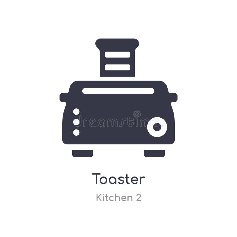 Toaster Icon. Isolated Toaster Icon Vector Illustration from Kitchen 2