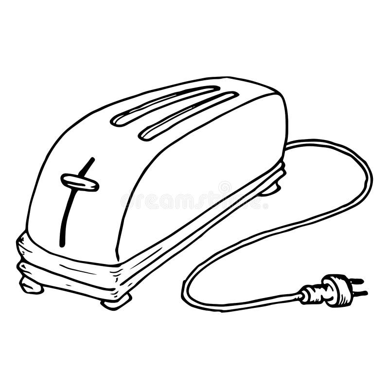 Toaster Icon. Vector Illustration of a Toaster Stock Illustration
