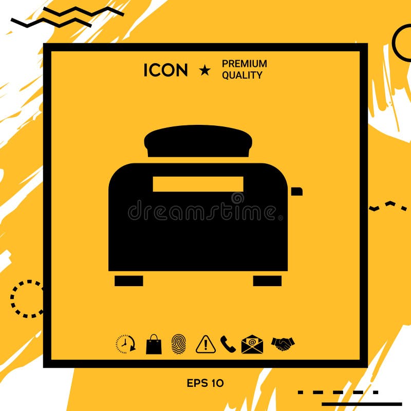 Toaster Oven icon stock illustration