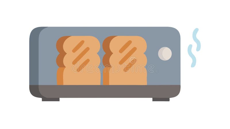 Toaster Oven Icon for Kitchen Appliances Baking, vector design Generative AI royalty free illustration