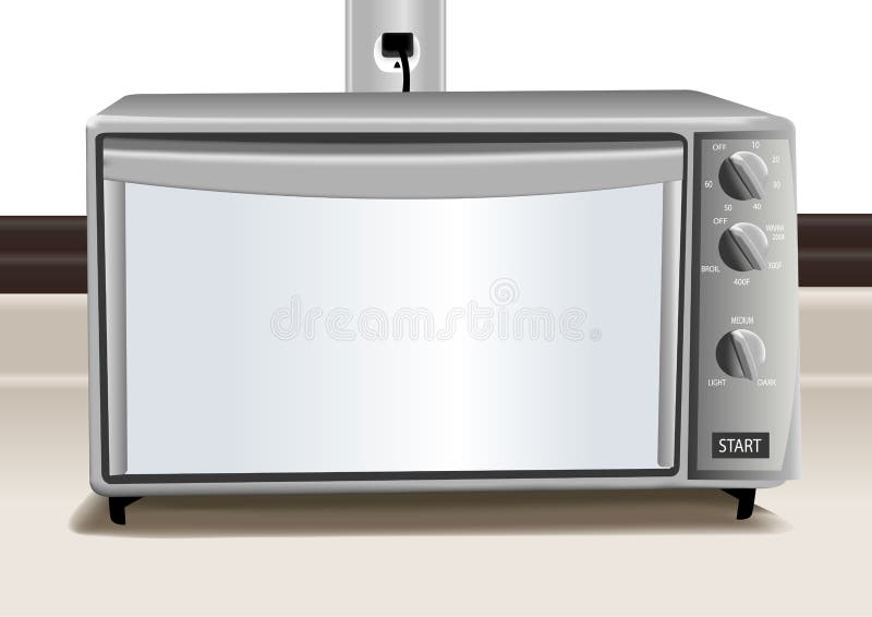 Toaster oven illustration vector illustration