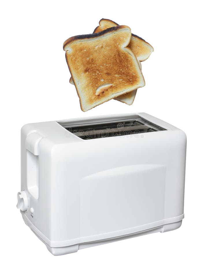 Toaster with toast ready stock image. Image of electricity 35752743