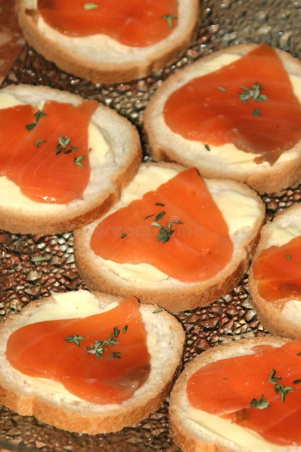 Toasts to the salmon