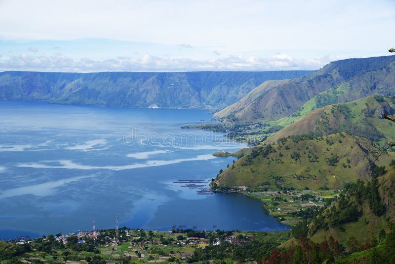 Toba meer stock fotografie Toba meer stock fotografie