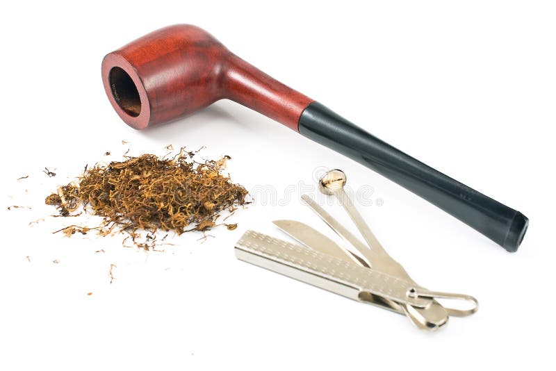 Tobacco Pipe and Cleaning Tool Stock Image Image of brown, pleasure