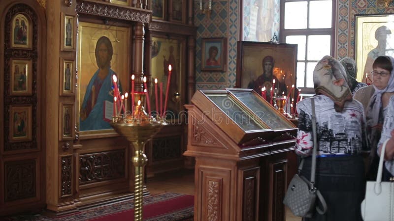 Tobolsk, Rusland - Juli 2016: Christelijke kerk binnen