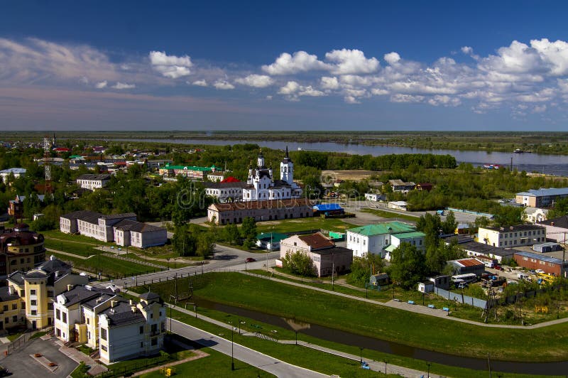 Tobolsk, Sibérie, Russie La partie plus inférieure de Th images libres de droits Tobolsk, Sibérie, Russie La partie plus inférieure de Th images libres de droits
