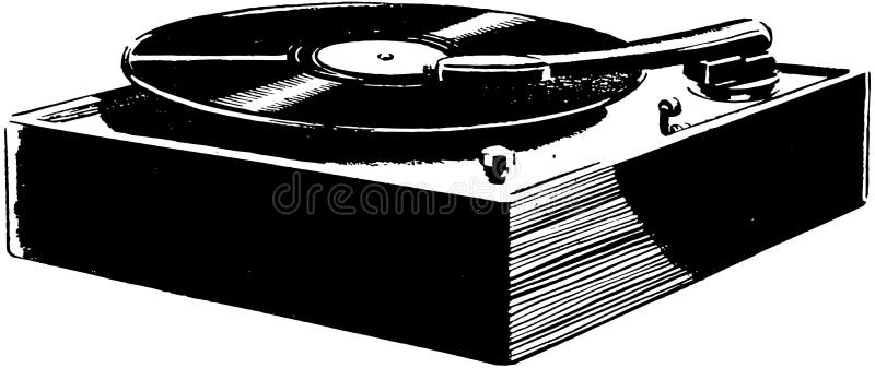 Tocadiscos stock de ilustración Tocadiscos stock de ilustración