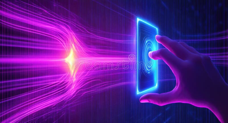 Tocco digitale AIG illustrazione vettoriale