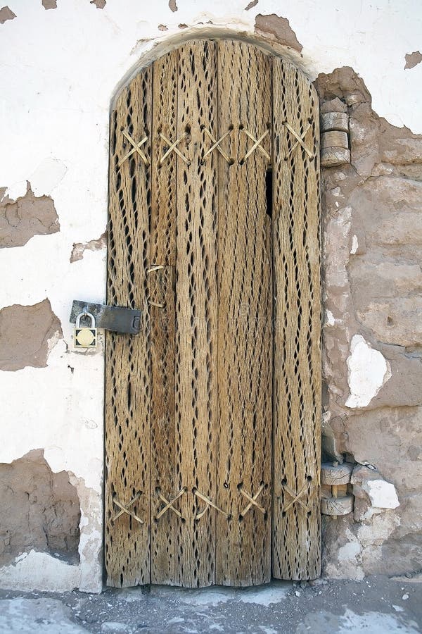 Puerta, hecho un árbol madera, de iglesia la Torre en municipio,.