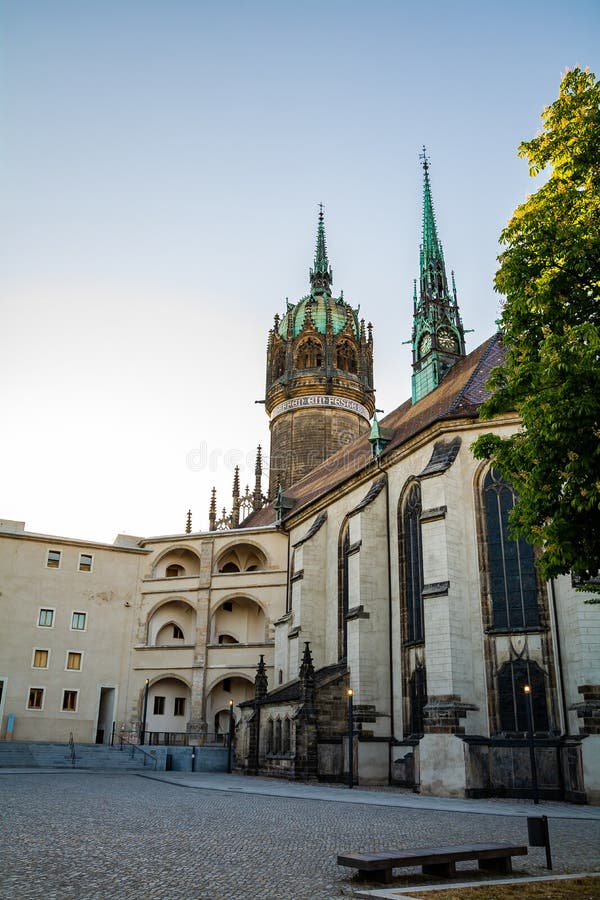 Porta Da Igreja De Todos Os Saint, Wittenberg Imagem de Stock Imagem