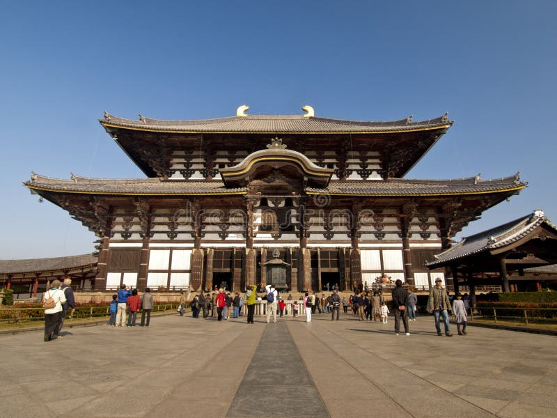 Todaiji виска японии главное nara залы стоковые фотографии rf