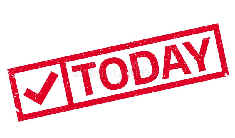 Today rubber stamp stock vector. Illustration of member - 87805124