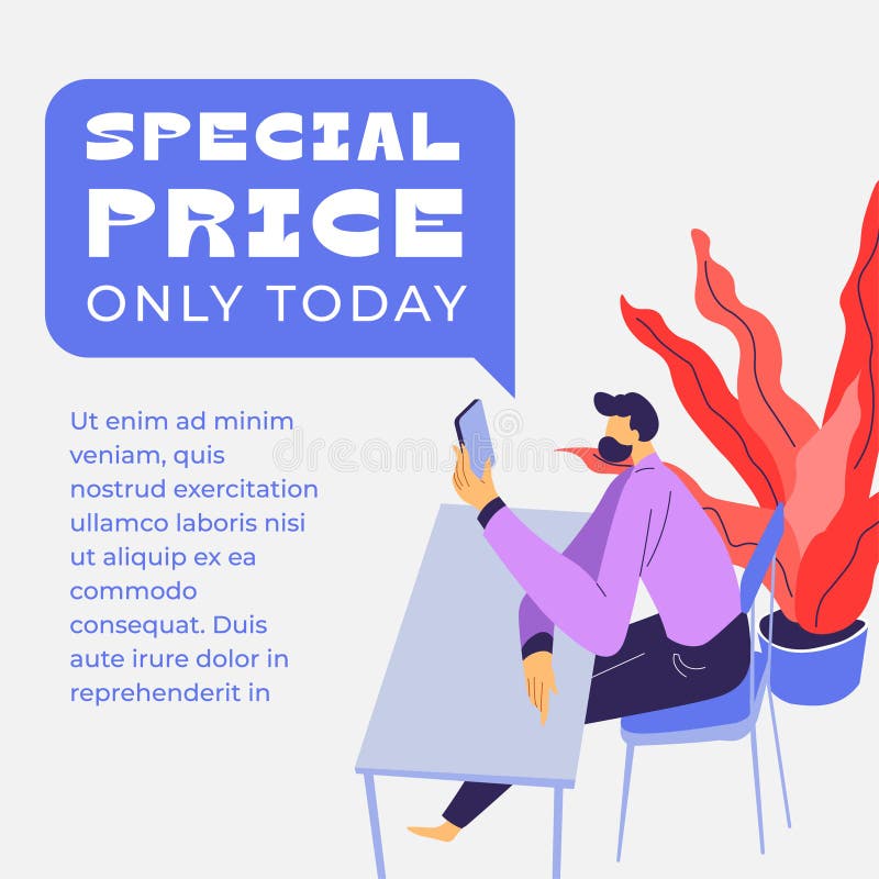 Today Only Special Price Promotion vector illustration