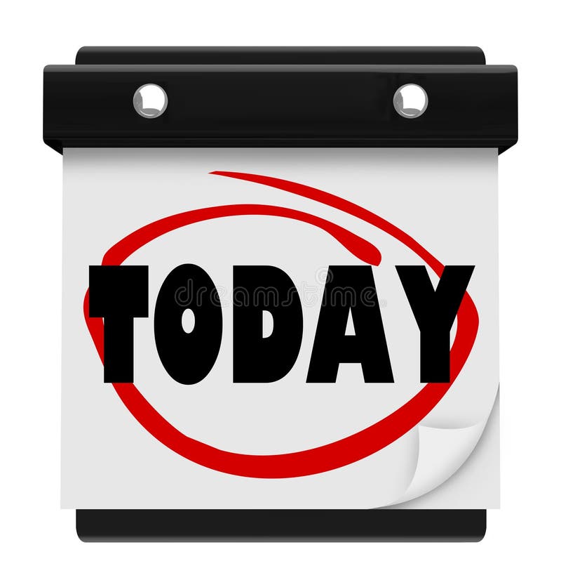 Today Word Wall Calendar Reminder Schedule Now stock illustration Today Word Wall Calendar Reminder Schedule Now stock illustration