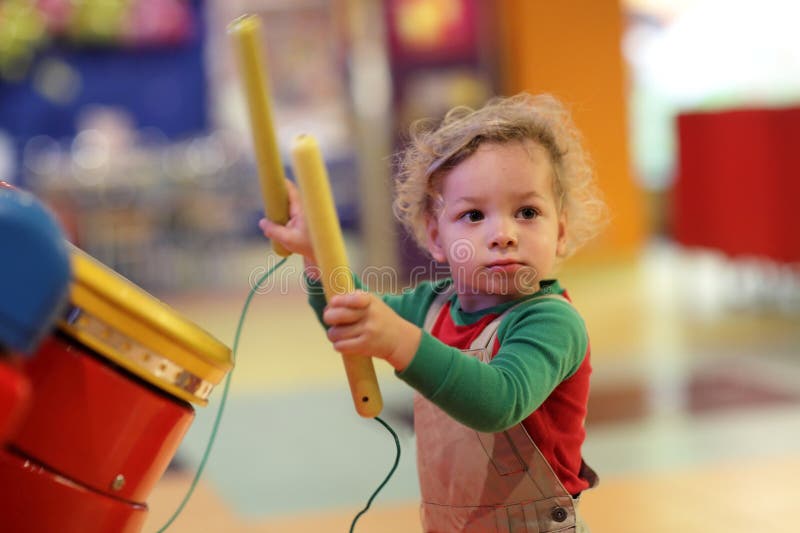 Toddler Drumming Royalty Free Stock Photo Image 34452545