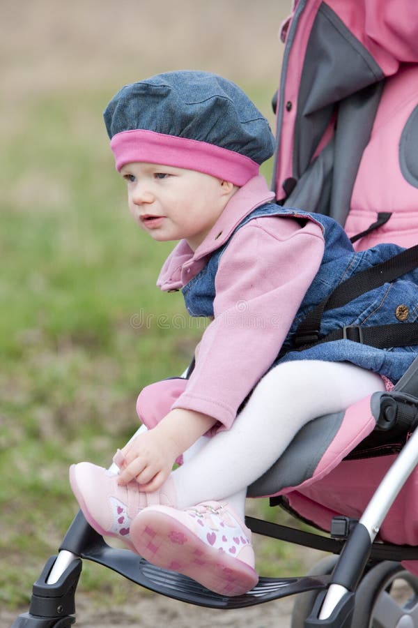 Toddler in pram