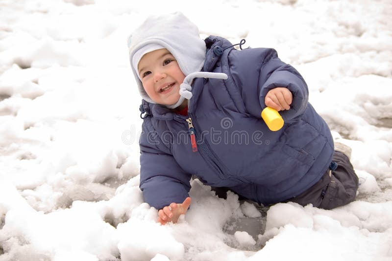 Toddler in Snow