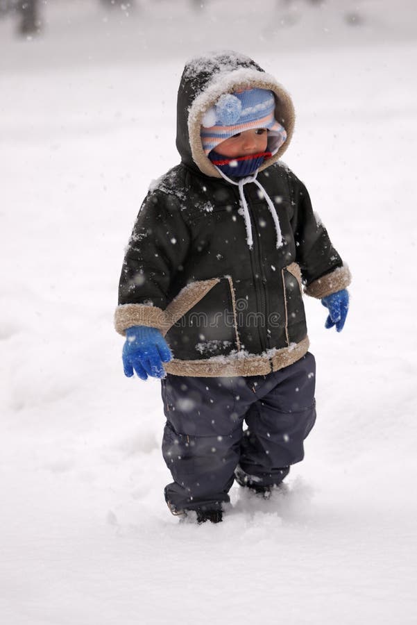 Toddler in Snow