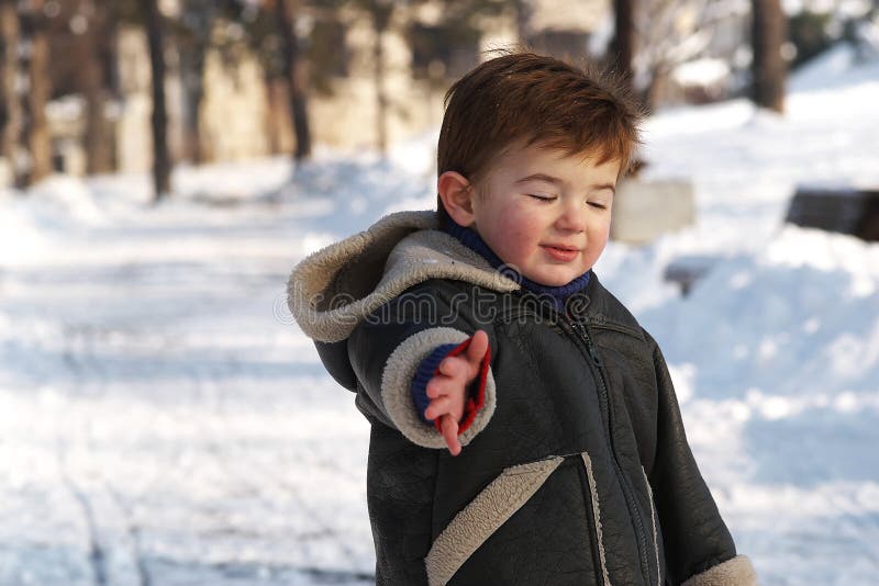 Toddler in Snow