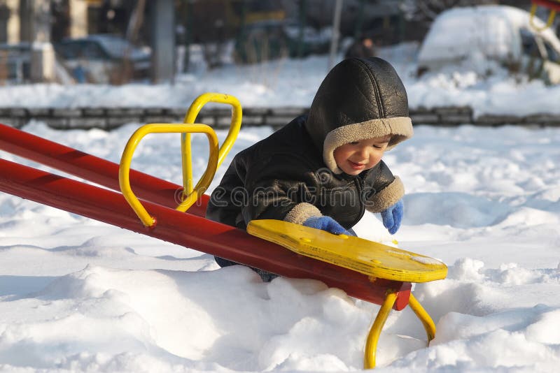 Toddler in Snow