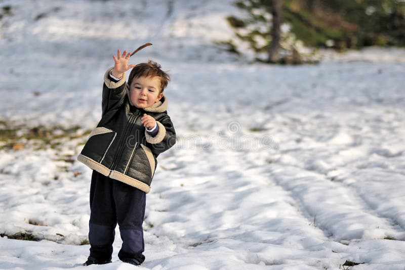 Toddler in Snow