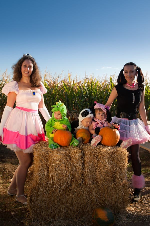 Toddlers in Halloween Costumes Stock Image Image of fall, happy 21479343