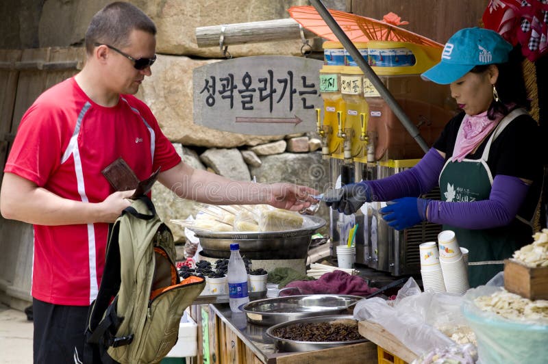 Toerist in Zuid-Korea royalty-vrije stock foto Toerist in Zuid-Korea royalty-vrije stock foto