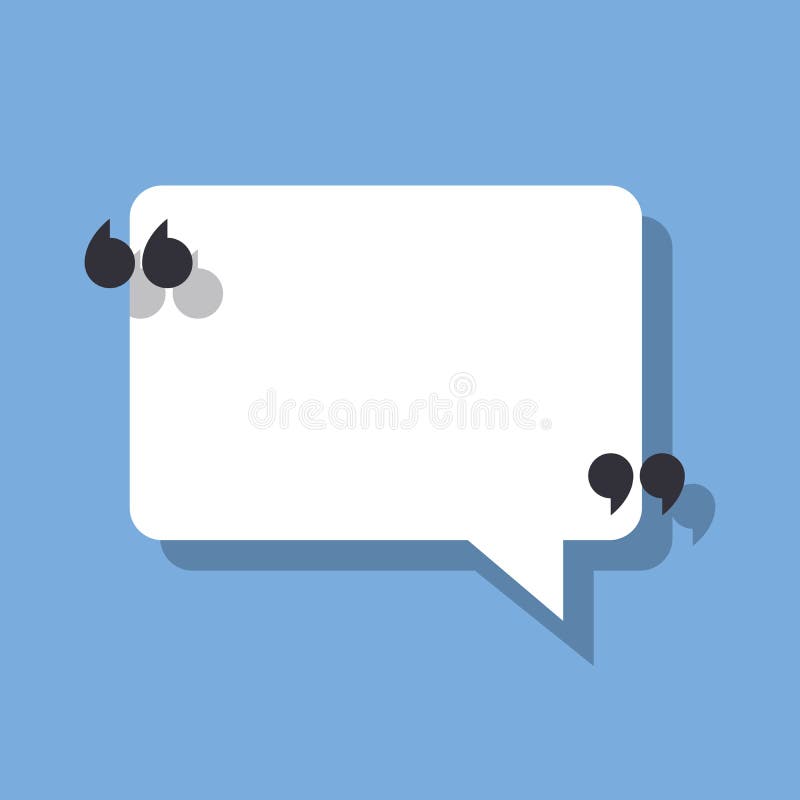 Toespraakbel en aanhalingstekens Vectorillustratie op een blauwe achtergrond voor het posten van uw citaat of tekst vector illustratie Toespraakbel en aanhalingstekens Vectorillustratie op een blauwe achtergrond voor het posten van uw citaat of tekst vector illustratie