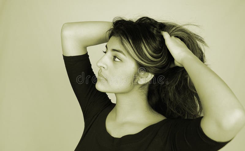 Toevallige vrouw-10 stock afbeelding Toevallige vrouw-10 stock afbeelding