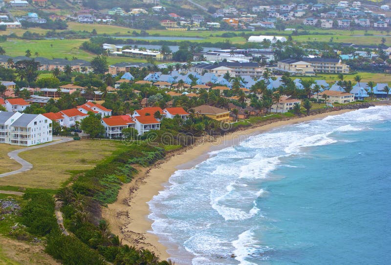 Resort op St. Kitts royalty-vrije stock foto's