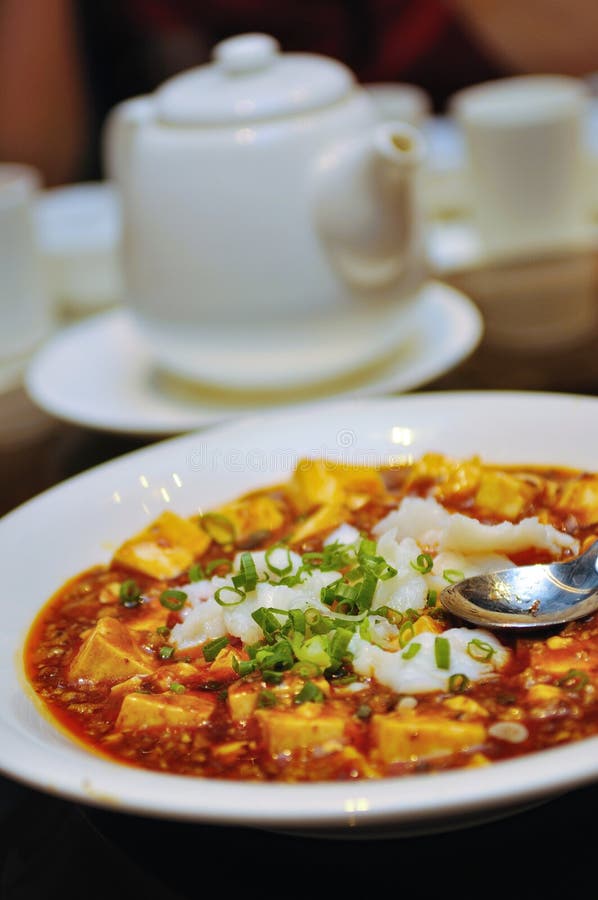 Tofu in chili sauce stock photo. Image of meat, cuisine 16191820