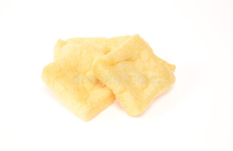 Tofu fritto nel grasso bollente immagine stock libera da diritti Tofu fritto nel grasso bollente immagine stock libera da diritti
