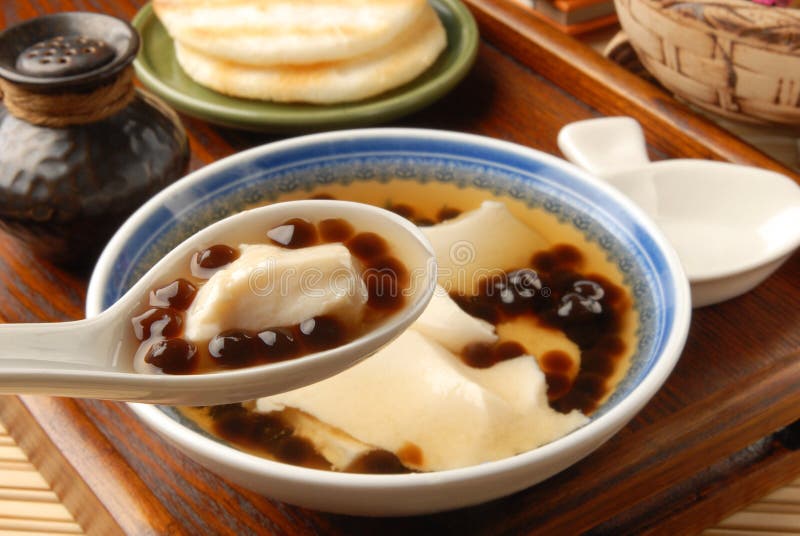 Tofu Pudding with Tapioca Ball Stock Photo Image of douhua, meal