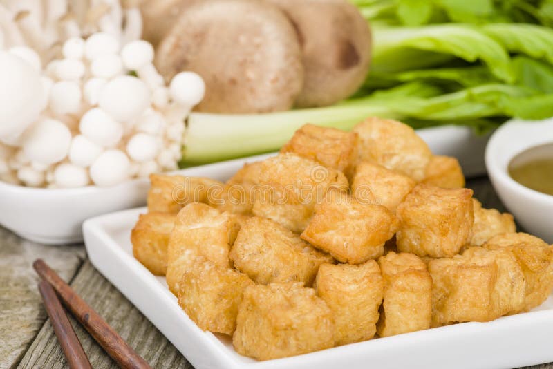 Tofu Puffs stock image. Image of close, aburaage, oriental - 35621487