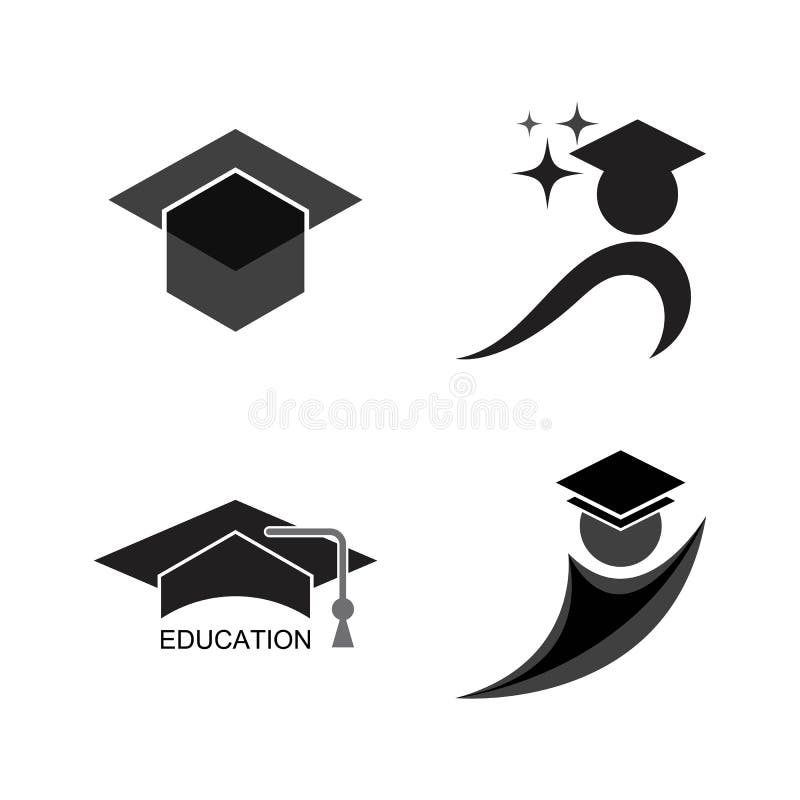 Toga cap logo stock vector. Illustration of campus, knowledge - 248296620